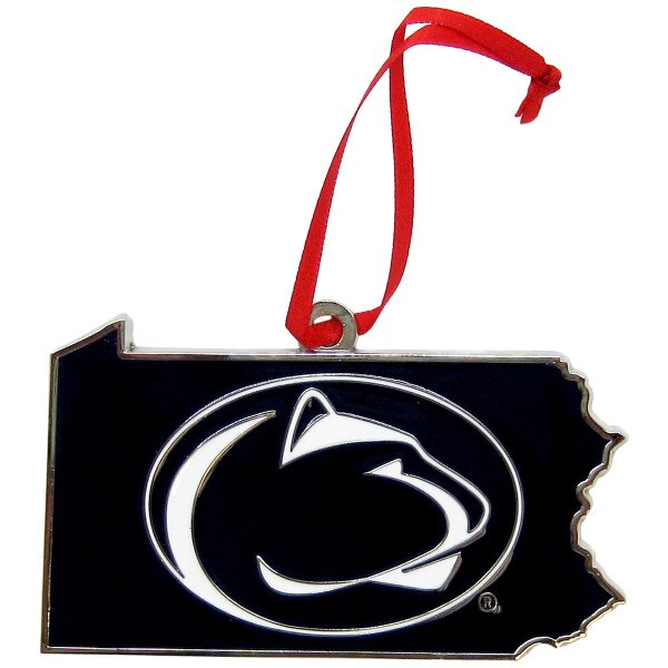 ornament metal PA shape with Penn State Athletic Logo